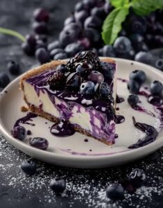 Creamy Blueberry Cheesecake with Sauce Recipe
