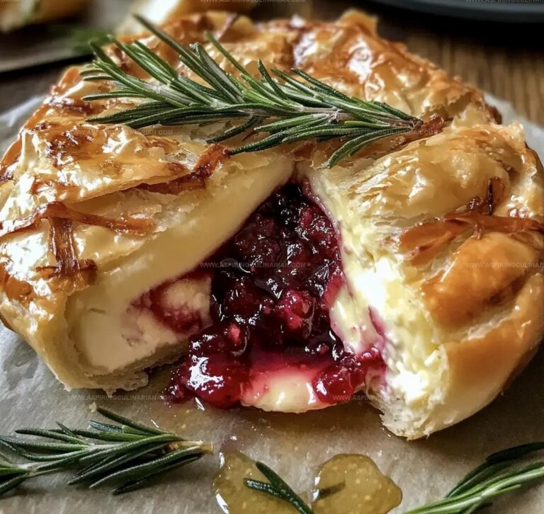 Baked Brie Raspberry Rosemary Recipe