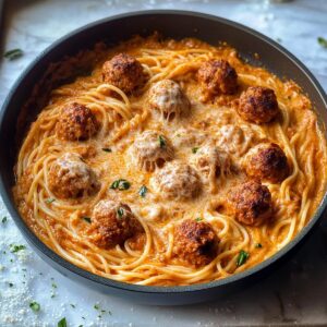 Creamy Meatballs Spaghetti Recipe