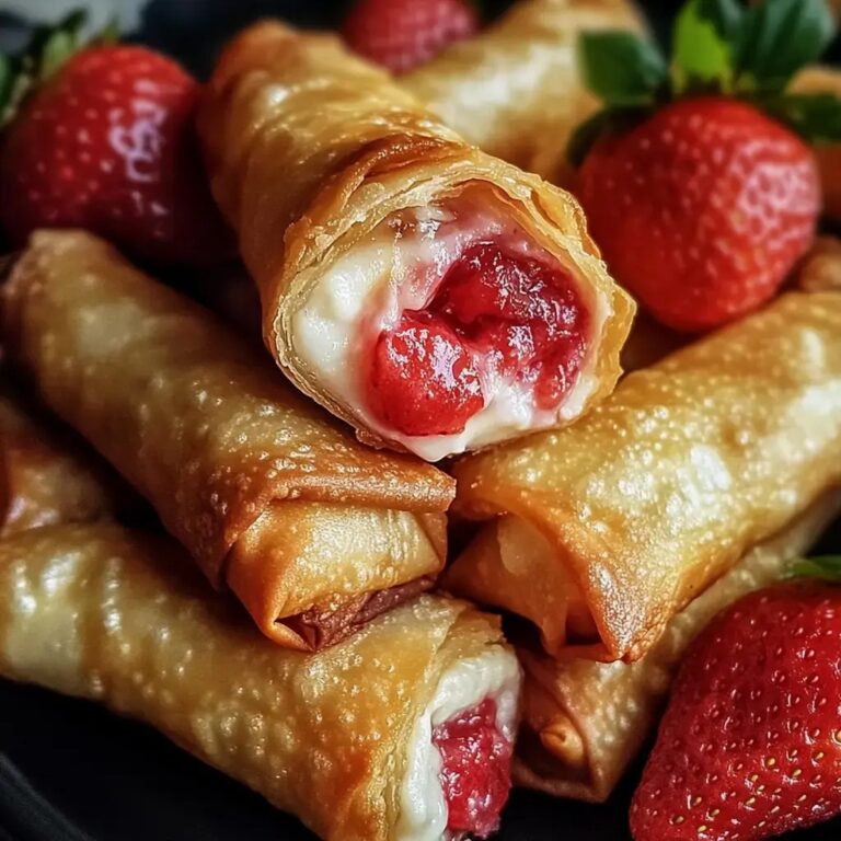 Strawberry Cheesecake Eggrolls Bites Recipe