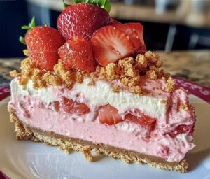 Strawberry Crunch Cheesecake Recipe
