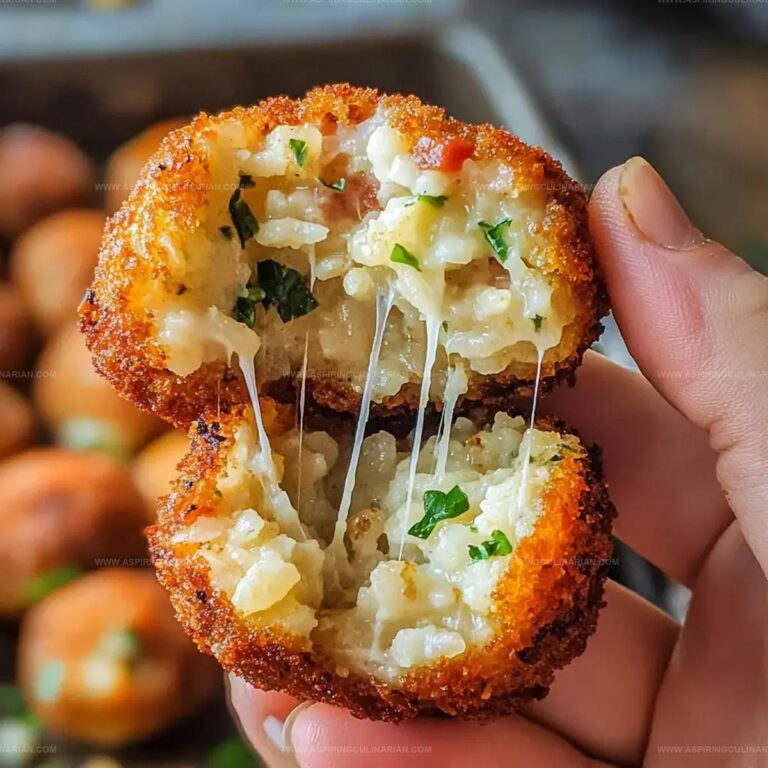 Cheesy Arancini Balls Recipe