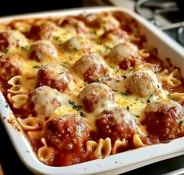 Dump and Bake Meatball Casserole Recipe