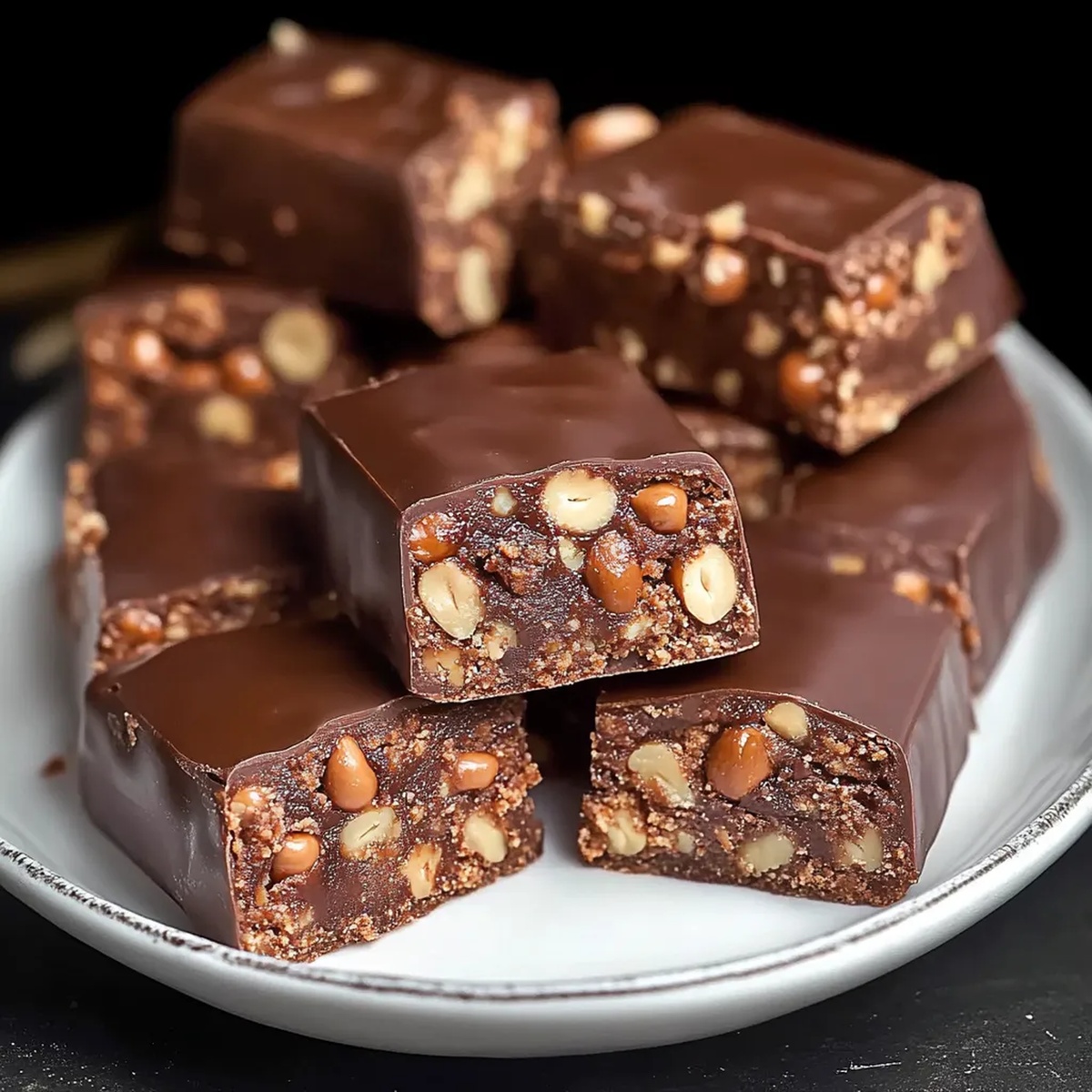 No Bake Chocolate Biscuit Bars Recipe