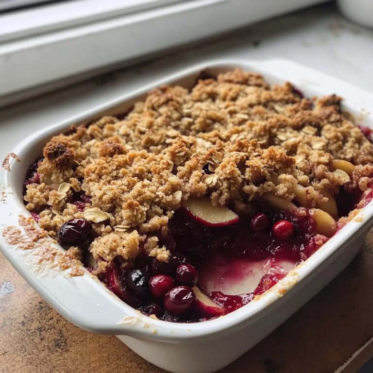 Cranberry Apple Crumble Recipe