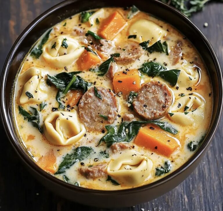 Creamy Sausage Tortellini Soup Recipe