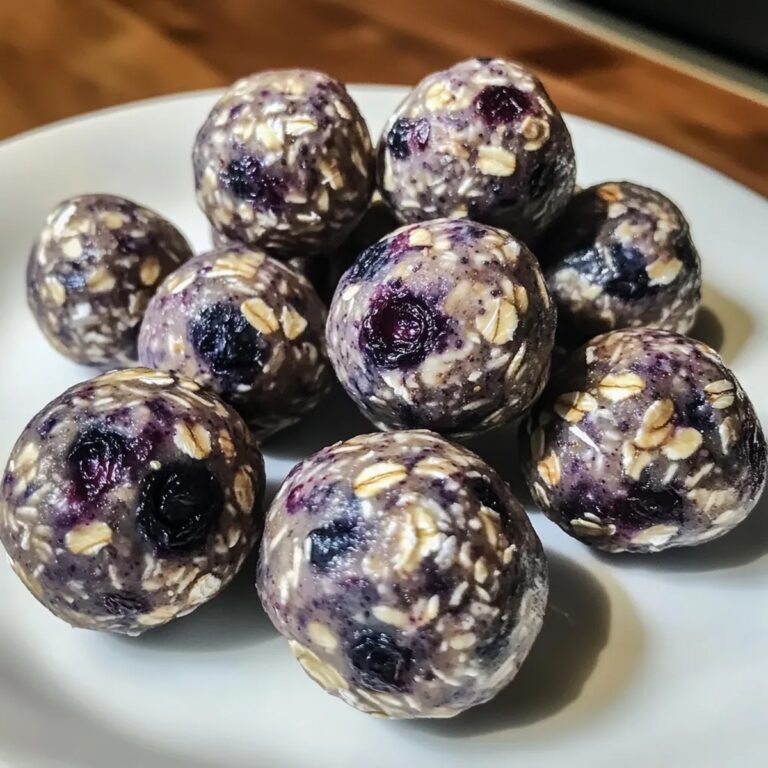 No Bake Lemon Blueberry Protein Bites Recipe