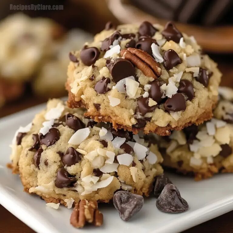 Chocolate Pecan Coconut Cookies Recipe