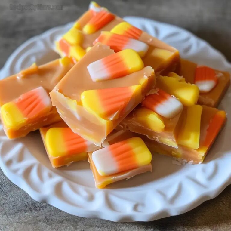 Easy Candy Corn Fudge Recipe