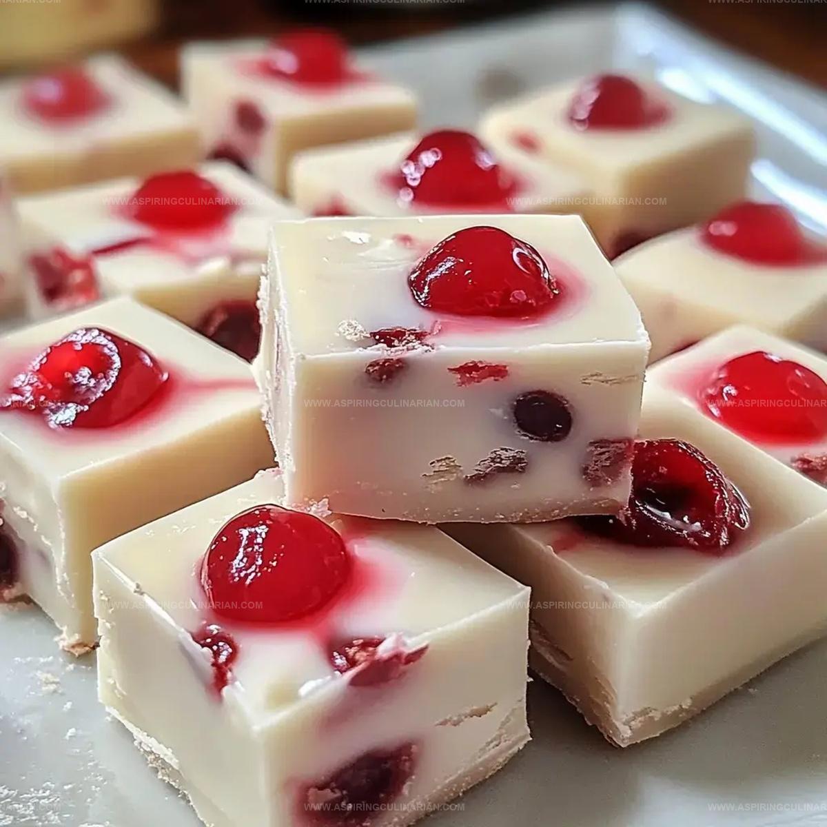 Cherry White Chocolate Fudge Recipe