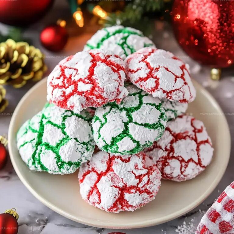 Christmas Crinkle Cookies Recipe