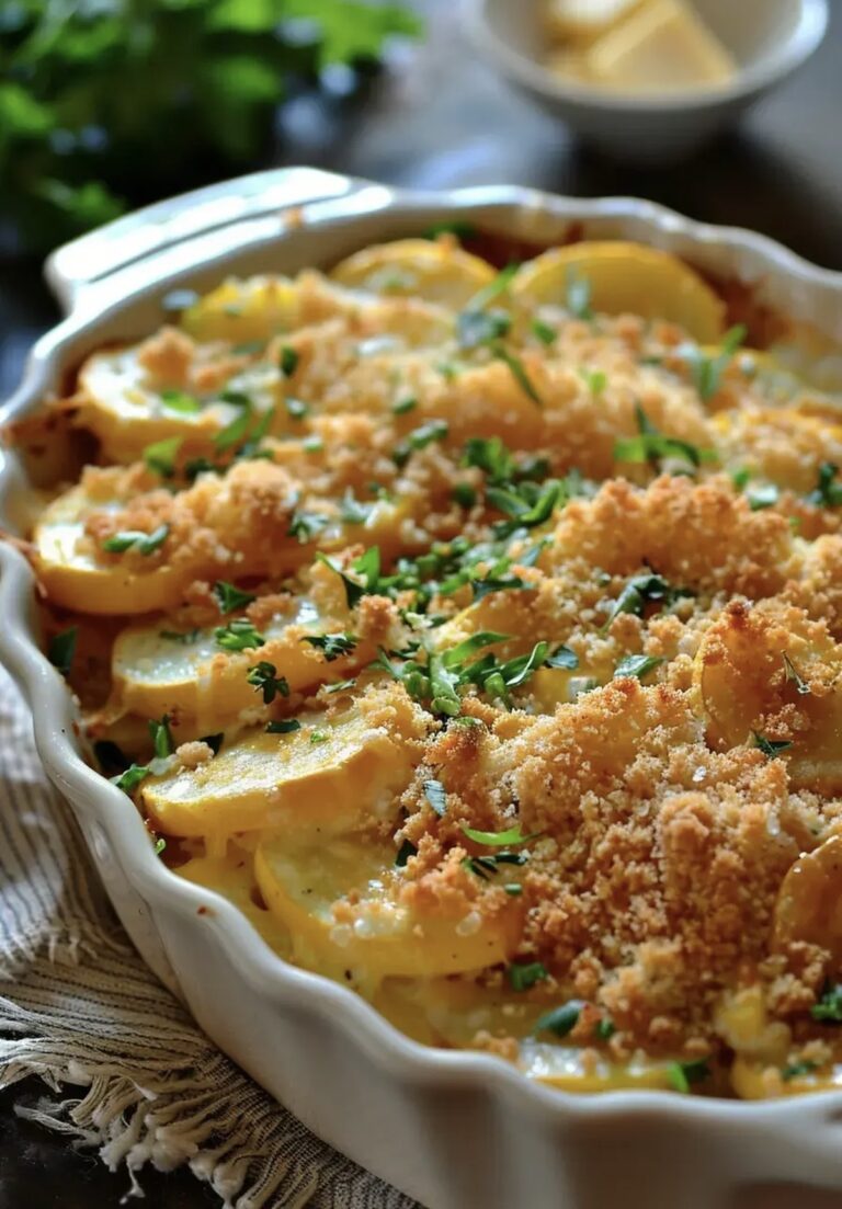 Cheesy Summer Squash Casserole Recipe