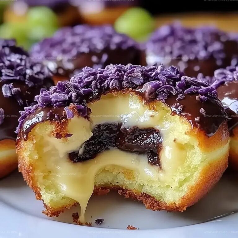 Chocolate Custard Donuts Recipe