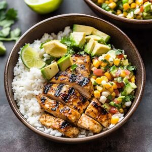 Honey Chipotle Chicken Bowls Recipe