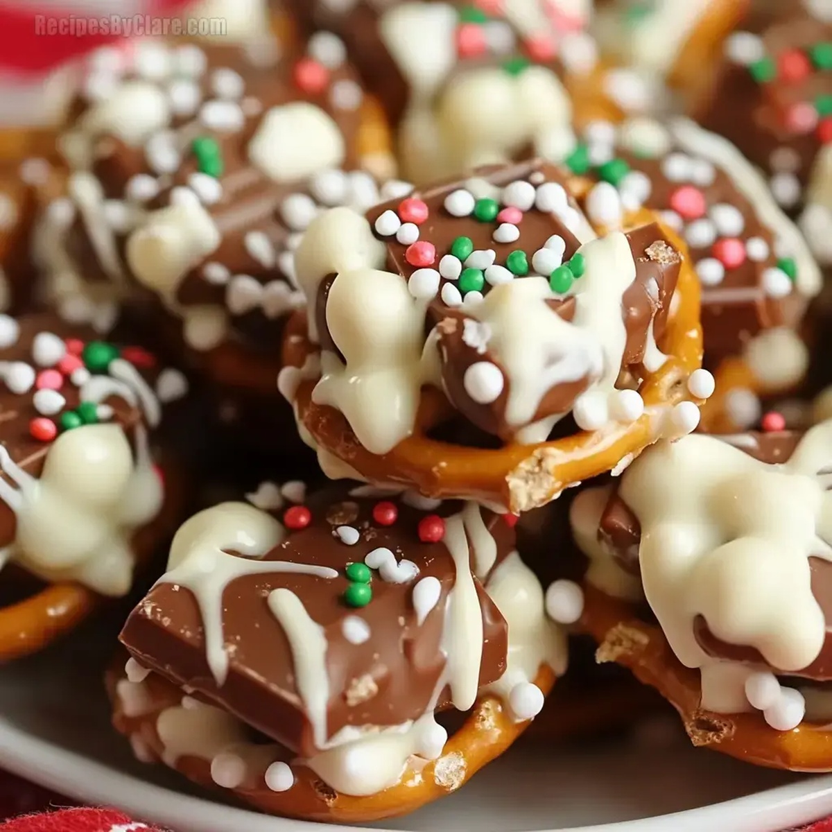 Candy Bar Pretzel Bites Recipe