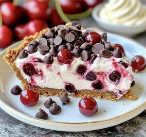 No Bake Cherry Chocolate Chip Pie Recipe