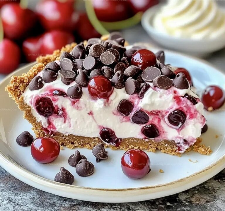 No Bake Cherry Chocolate Chip Pie Recipe