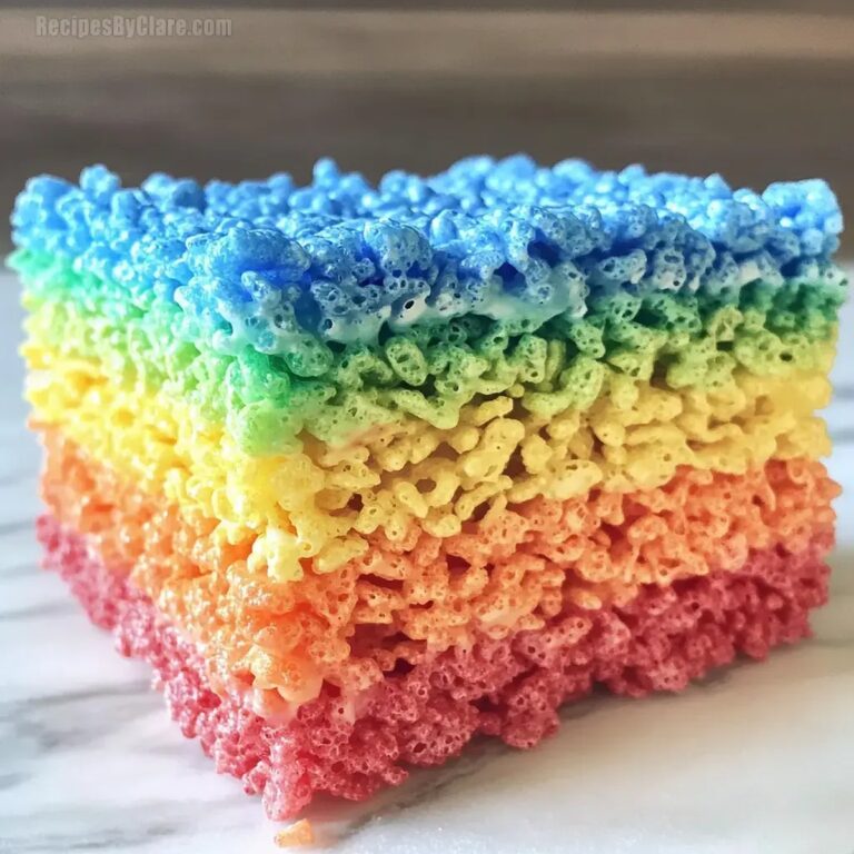 Rainbow Rice Krispie Treats Recipe