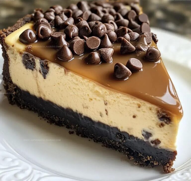 Salted Caramel Chocolate Chip Cheesecake Recipe