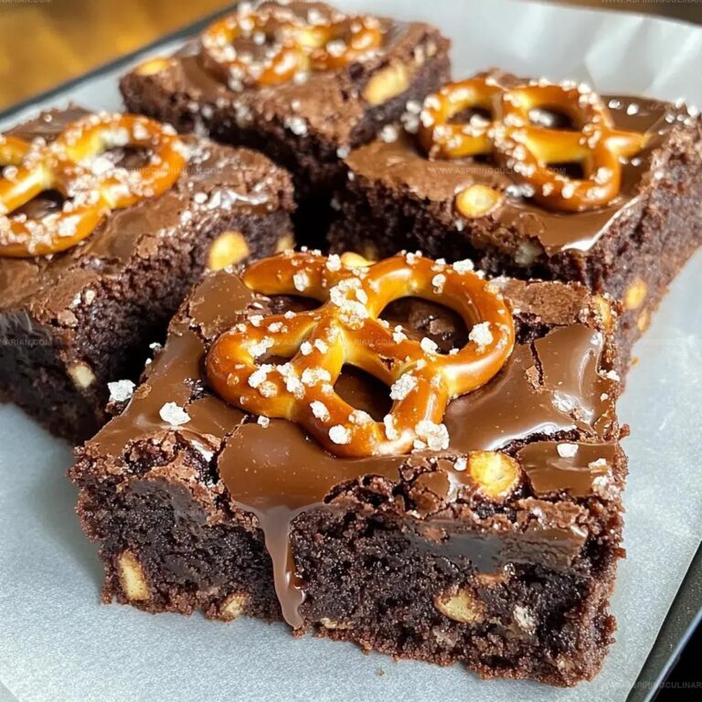 Salted Caramel Pretzel Brownies Recipe