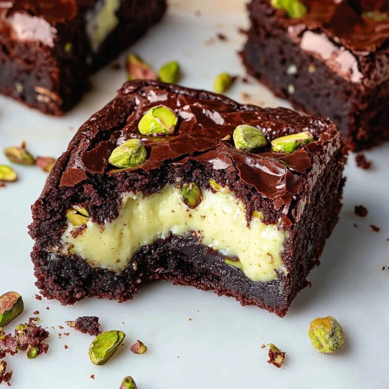 Pistachio Cheesecake Brownies Recipe