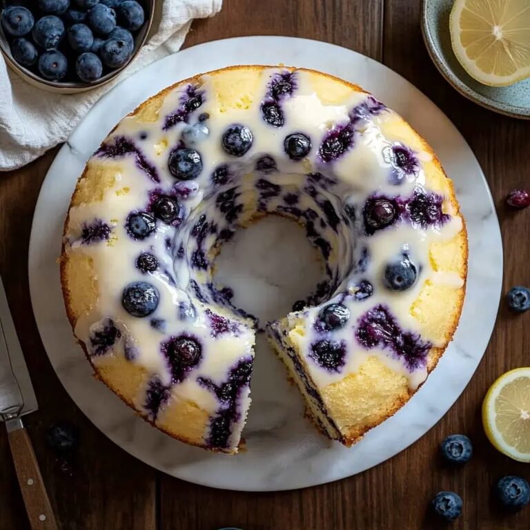 Lemon Blueberry Pound Cake Recipe