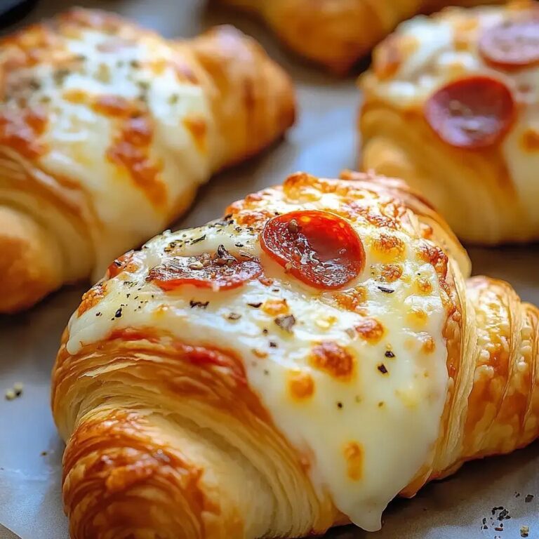 Mozzarella Pepperoni Croissant Rolls Recipe