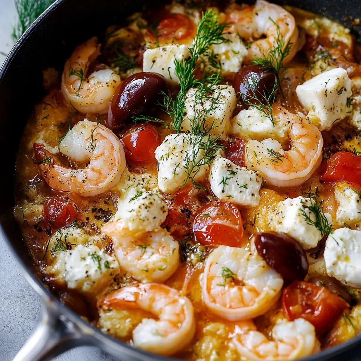 Shrimp Saganaki Recipe