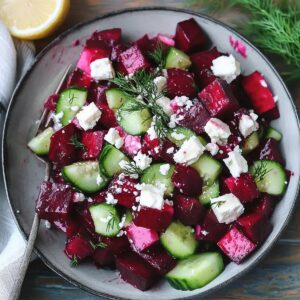 Beet Feta Cucumber Salad Recipe
