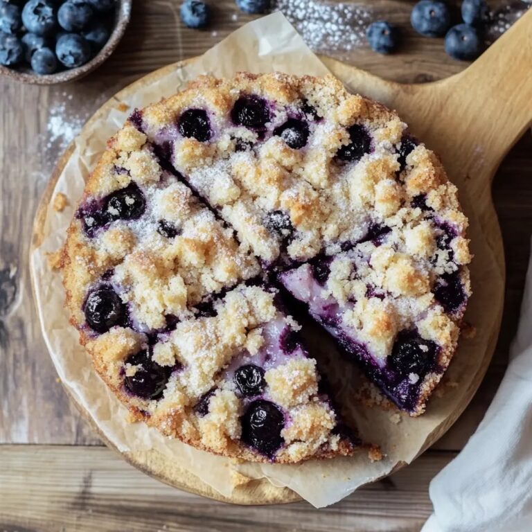 Blueberry Brioche Crumb Cake Recipe