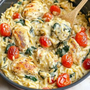 One Pan Tuscan Chicken Bake Recipe