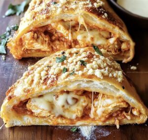 Cheesy Chicken Parmesan Calzone Delight Recipe