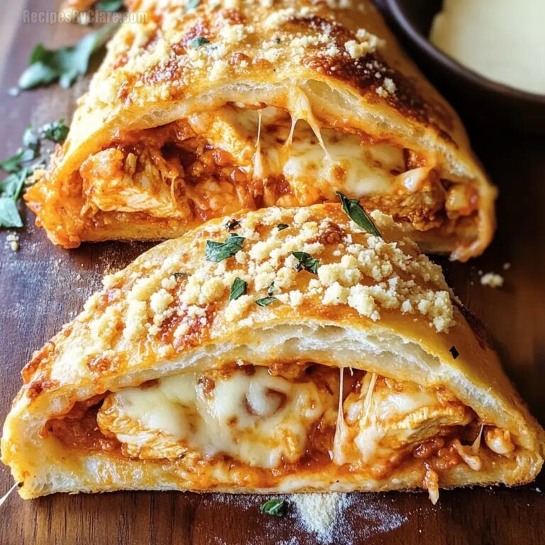 Cheesy Chicken Parmesan Calzone Delight Recipe