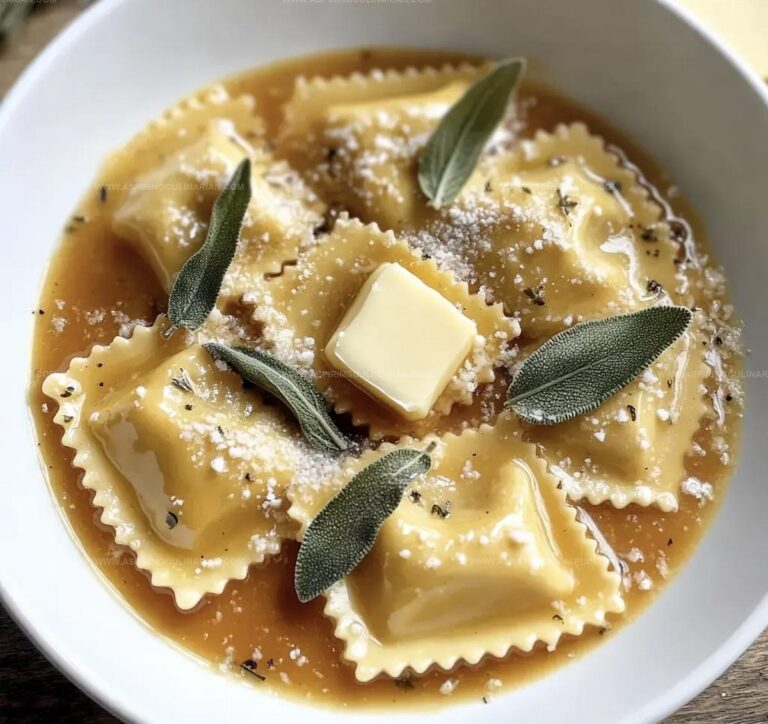 Pumpkin Ravioli With Sage Butter Recipe
