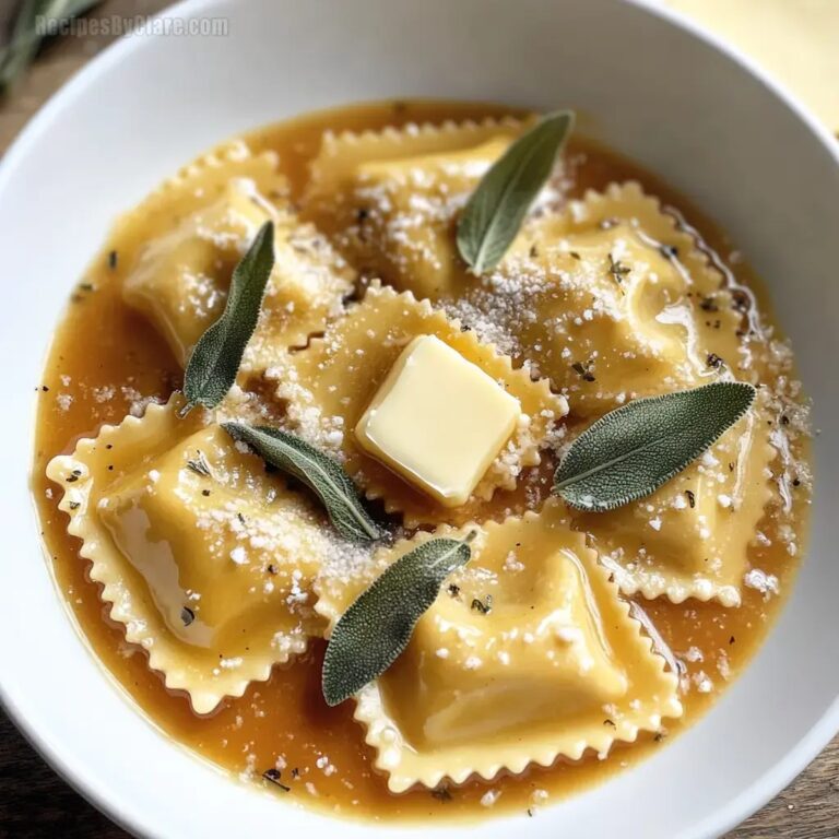 Pumpkin Ravioli With Sage Butter Recipe