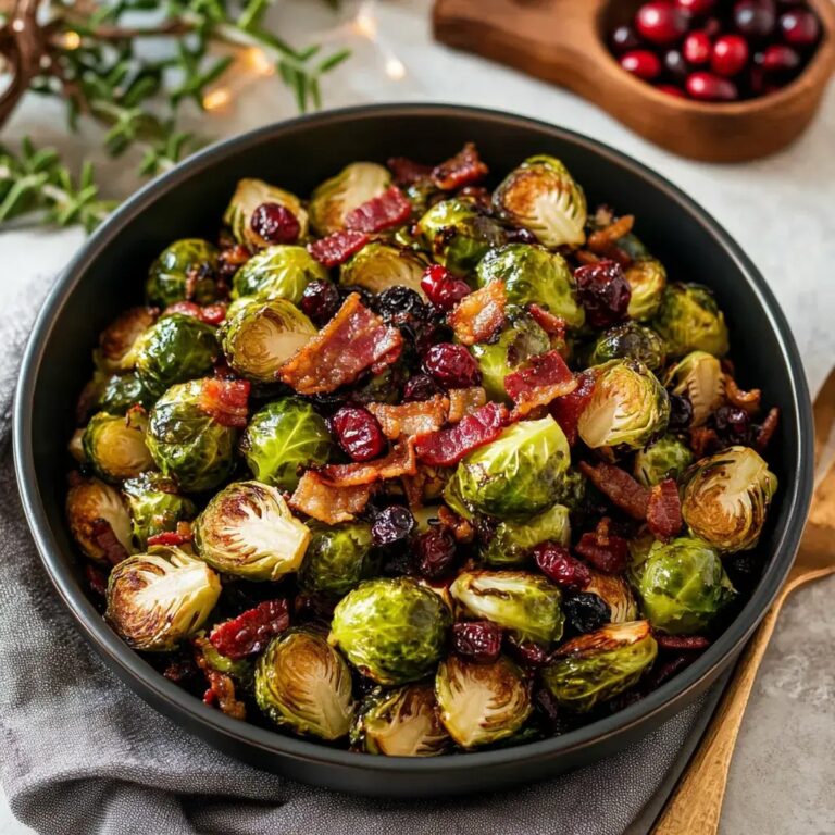 Sweet Cranberry Brussels Sprouts Recipe