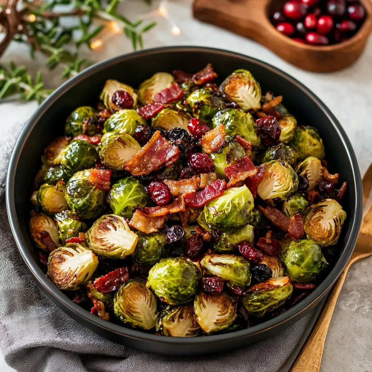 Sweet Cranberry Brussels Sprouts Recipe