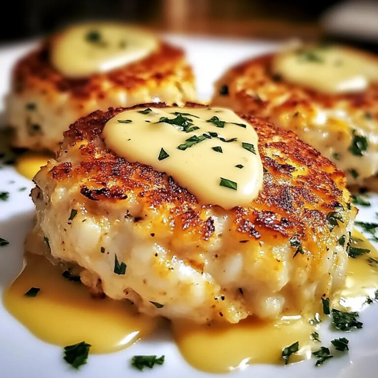 Cheddar Bay Crab Cakes With Lemon Butter Drizzle Recipe