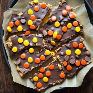 Reeses Pieces Peanut Butter Bark Recipe
