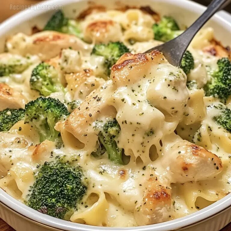 Chicken Broccoli Baked Alfredo Recipe