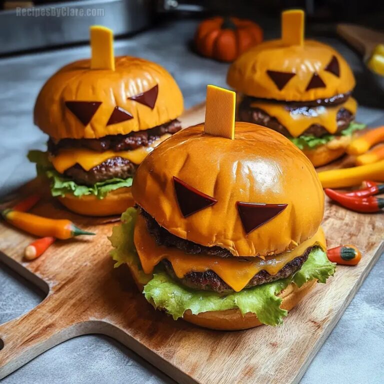 Monster Burgers Halloween Recipe