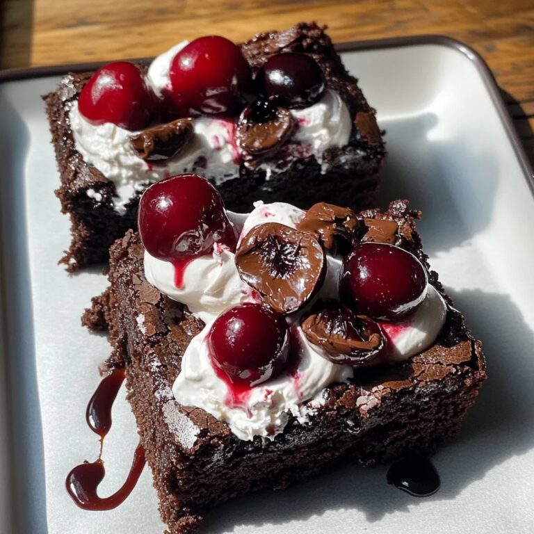Small Batch Black Forest Brownies Recipe