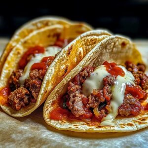 Meat Lovers Pizza Tacos Recipe
