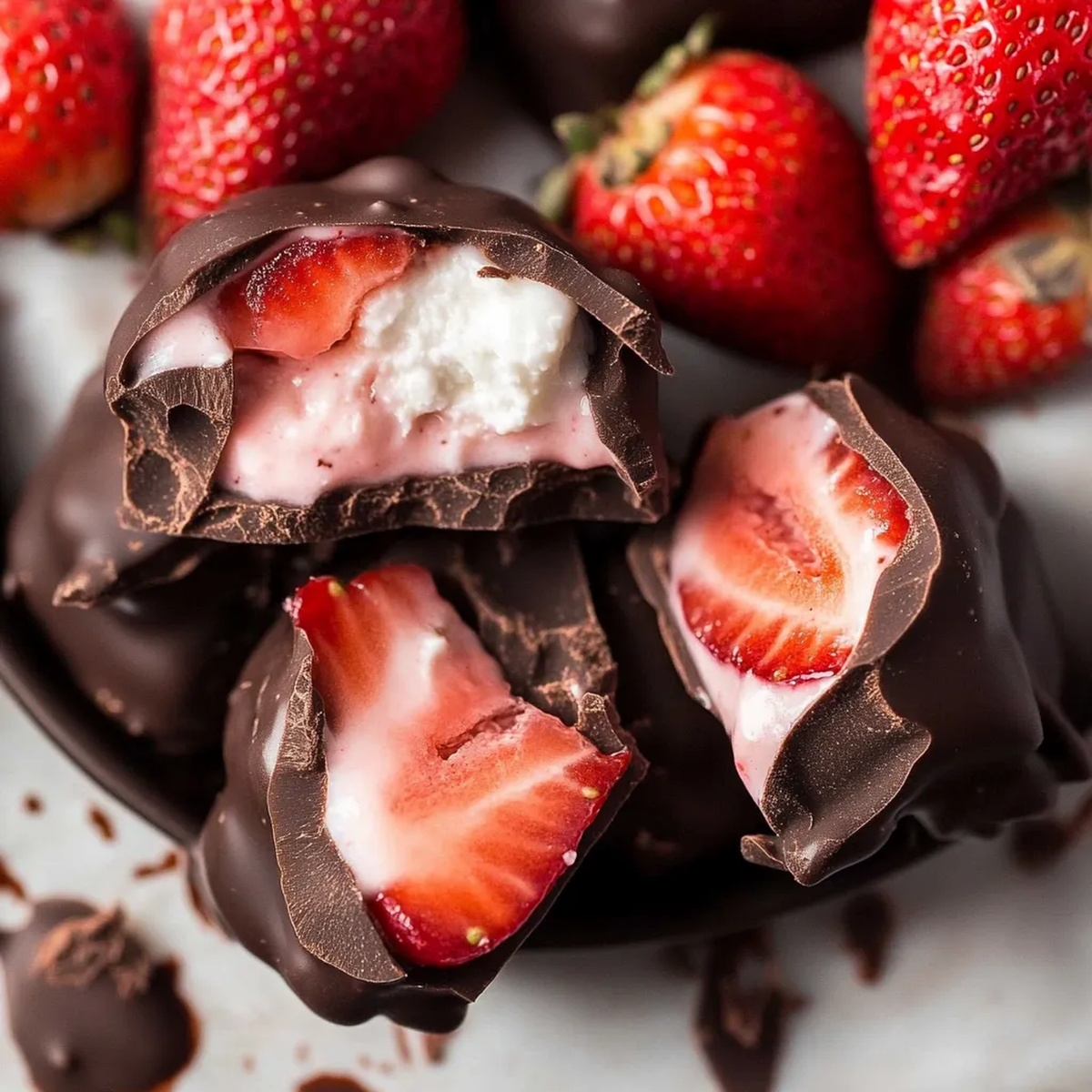 Chocolate Trawberry Yogurt Clusters Recipe