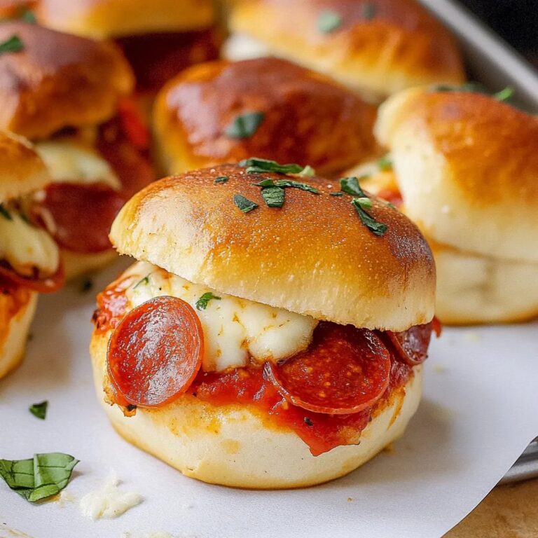 Pepperoni Pizza Sliders Recipe