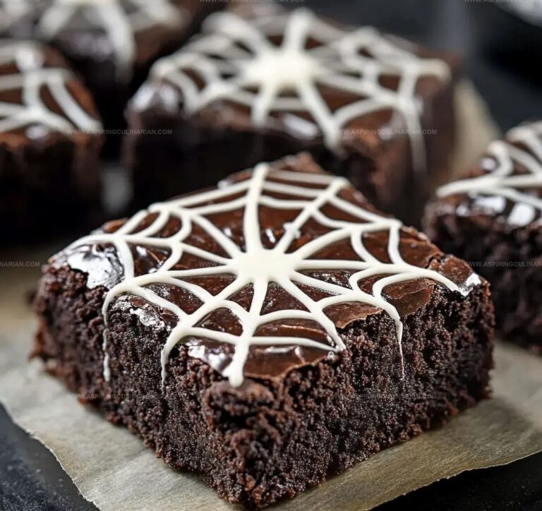 Spiderweb Brownies Halloween Recipe