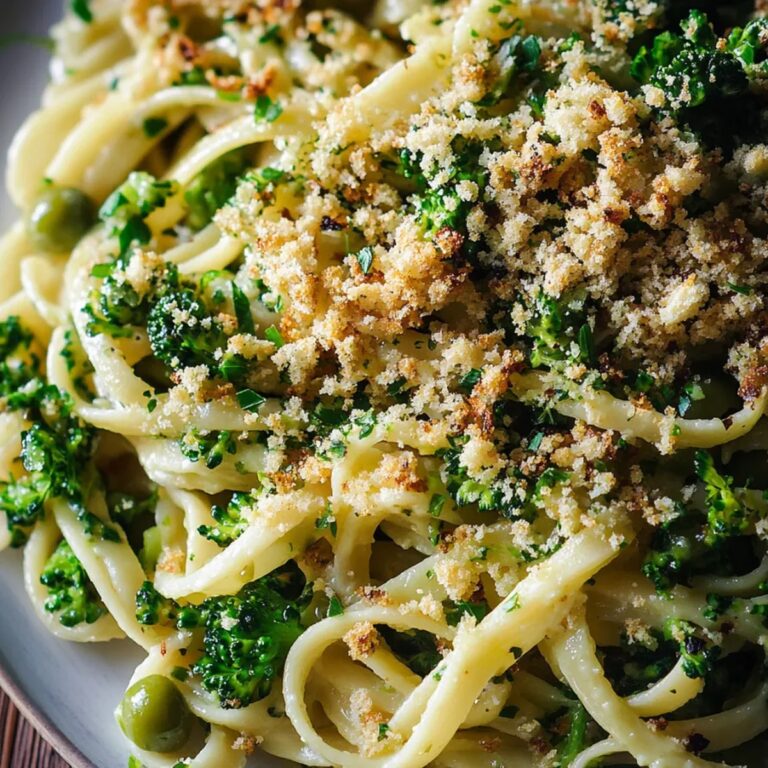 Green Olive Linguine Broccolini Recipe