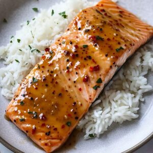 Hot Honey Glazed Salmon Recipe