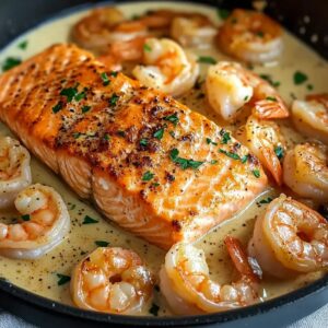 Salmon Shrimp Cajun Cream Recipe