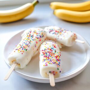 Frozen Banana Yogurt Pops Recipe